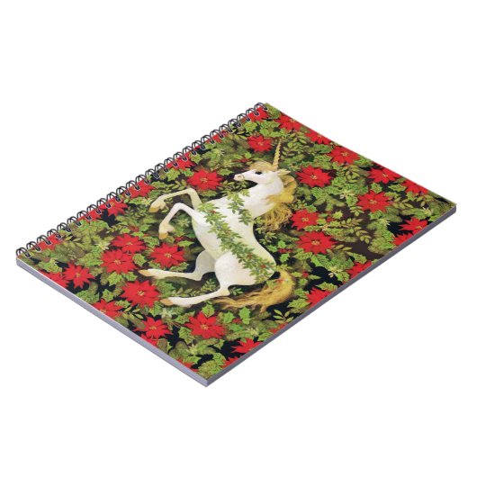 Carnet Joyeux Noël licorne (Côté gauche)