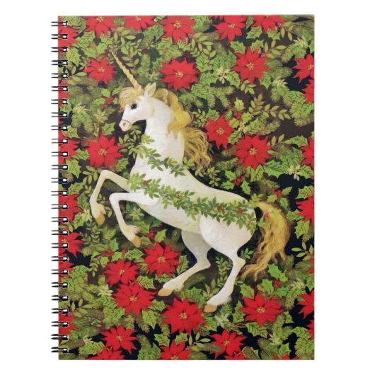 Carnet Joyeux Noël licorne (Devant)