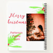 Carnet Joyeux Noël lumineux ajouter nom de famille bienve (Dos)