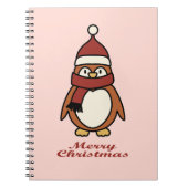 Carnet joyeux noël mignon pingouin (Devant)