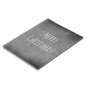 Carnet Joyeux Noël noir blanc typographie Tableau noir (Côté gauche)