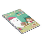 Carnet Joyeux Noël : Ours Polaire & Enfant (Côté Droit)