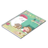 Carnet Joyeux Noël : Ours Polaire & Enfant (Côté gauche)