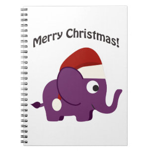 Carnet Joyeux Noël ! Père Noël Elephant
