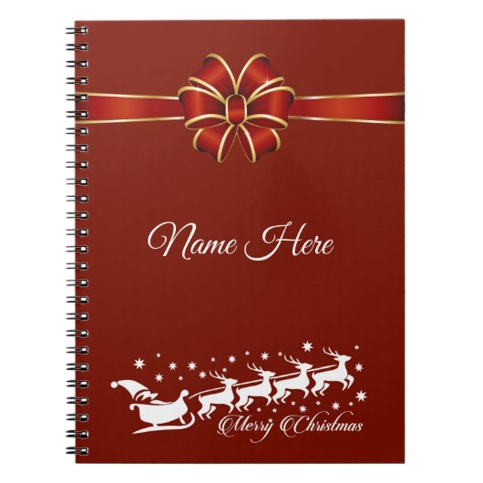 Carnet Joyeux Noël personnalisé (Devant)