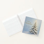 Carnet Joyeux Noël Sapin enneigé (Intérieur)