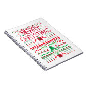 Carnet Joyeux Noël style Sweat hideux (Côté Droit)