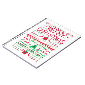 Carnet Joyeux Noël style Sweat hideux (Côté gauche)
