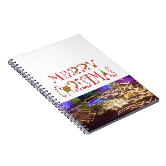 Carnet Joyeux Noël Texte Motif Design : Art Festif (Côté Droit)