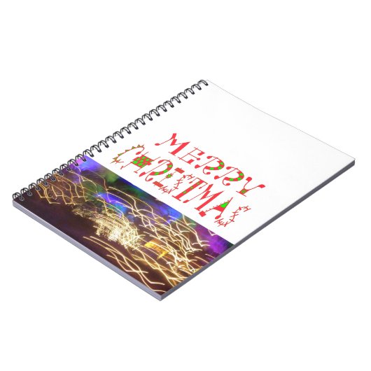 Carnet Joyeux Noël Texte Motif Design : Art Festif (Côté gauche)