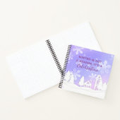 Carnet Joyeux Noël violet Maison Blanche Snowflakes (Intérieur)