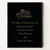 Carnet Joyeux Nouvel An 20XX & Gold Noël Luxe (Dos)