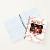 Carnet Joyeux nouvel an brun ajouter photo nom de famille (Intérieur)