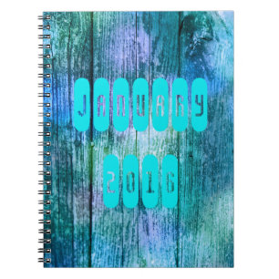 Carnet Joyeux Nouvel An Janvier 2016 Turquoise pourpre