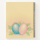 Carnet Joyeux Oeuf et Fleurs de Pâques (Dos)