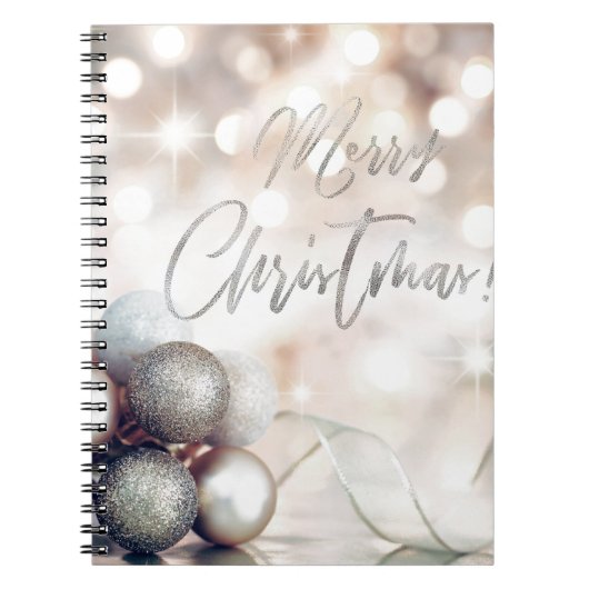 Carnet Joyeux ornements de Noël (Devant)