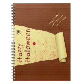 Carnet Joyeux papier peint Halloween sanglant (Devant)