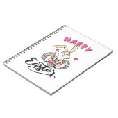 Carnet Joyeux Pâques du charmant lapin de Pâques (Côté gauche)