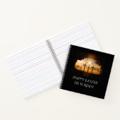 Carnet Joyeux Pâques Il est ressuscité Trois Croix (Intérieur)