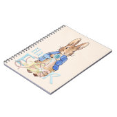 Carnet Joyeux Pâques Pierre le lapin lapin de Pâques (Côté gauche)