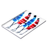 Carnet Joyeux peuple Massaï Guerriers Marcher Art Imprime (Côté gauche)