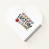 Carnet Joyeux Premier Jour D'école Professeur Fille Enfan (Dos)