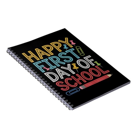 Carnet Joyeux premier jour d'école Retour à l'école (Côté Droit)