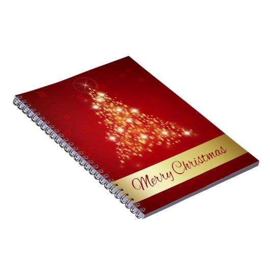 Carnet Joyeux sapin de Noël élégant (Côté Droit)