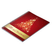 Carnet Joyeux sapin de Noël élégant (Côté gauche)