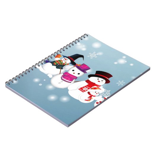 Carnet Joyeux Snowmen (Côté gauche)