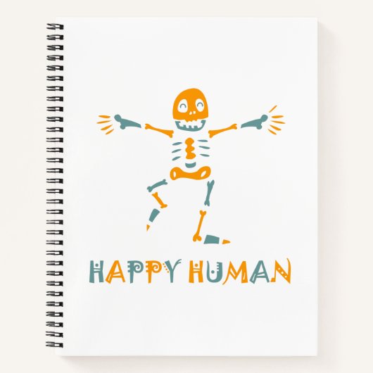 Carnet Joyeux squelette humain (Devant)