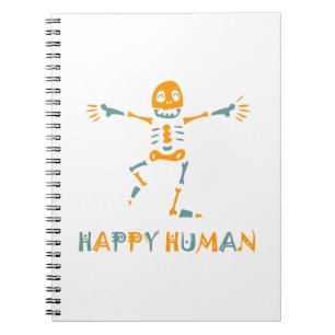 Carnet Joyeux squelette humain