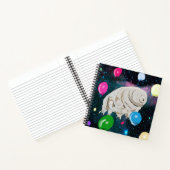Carnet Joyeux Tardigrade flottant à travers l'espace et l (Intérieur)