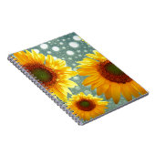 Carnet Joyeux tournesols mousseux (Côté Droit)