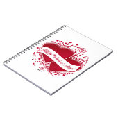Carnet Joyeux Valentine ! Red Hearts (Côté gauche)