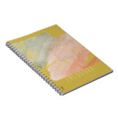 Carnet Joyeux Valentine's Pink Ocher Rose or couleur or (Côté Droit)