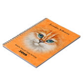 Carnet Joyeux visage de Kitty Orange (Côté gauche)