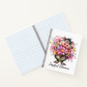 Carnet Joyful Blooms Cute Animal Floral Spiral Notebook (Intérieur)