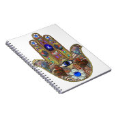 Carnet Judaica Hamsa Coeurs Fleurs Opal Art Imprimer (Côté Droit)