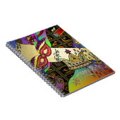 Carnet Judaica Purim Esther Célébration Art Imprimer (Côté Droit)