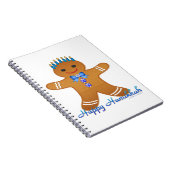 Carnet Judaïque Hanoukka Gingerbread Homme Menorah (Côté Droit)