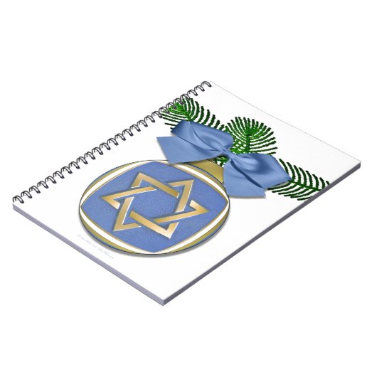Carnet Judaïque Hanoukka Star Of David Ornament Print (Côté gauche)