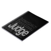 Carnet Juge Extraordinaire (Côté gauche)