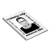 Carnet Juge invaincu RBG notoire (Côté Droit)