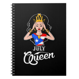 Carnet Juillet Anniversaire De La Reine Portoricaine Pour