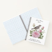 Carnet Juin Mois de naissance Fleur Rose Élégant Annivers (Intérieur)