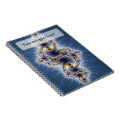Carnet Julia In Blue - Art Fractal (Côté Droit)