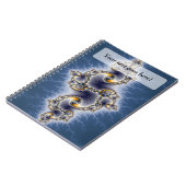 Carnet Julia In Blue - Art Fractal (Côté gauche)