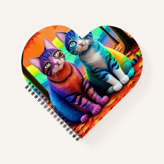 Carnet Jumeaux de chats Art numérique-56467 (Devant)