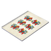 Carnet Jumeaux suédois de Scandinave de cheval de Dala de (Côté gauche)